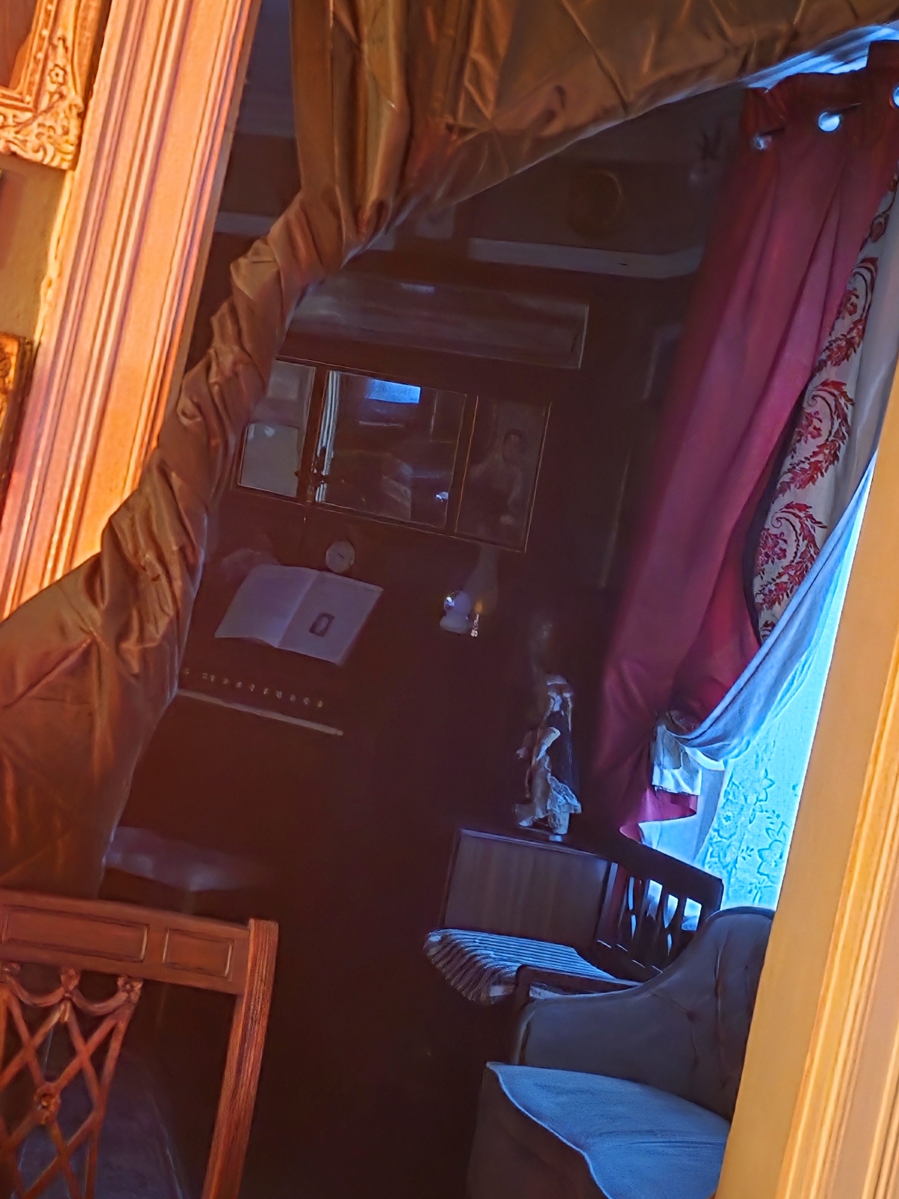 This is the original photo Empress Sparkle took, it shows the maid Mary at the old bank house, in Wombwell, near Barnsley, south Yorkshire, Englands, spirit, ghost, spectrum.